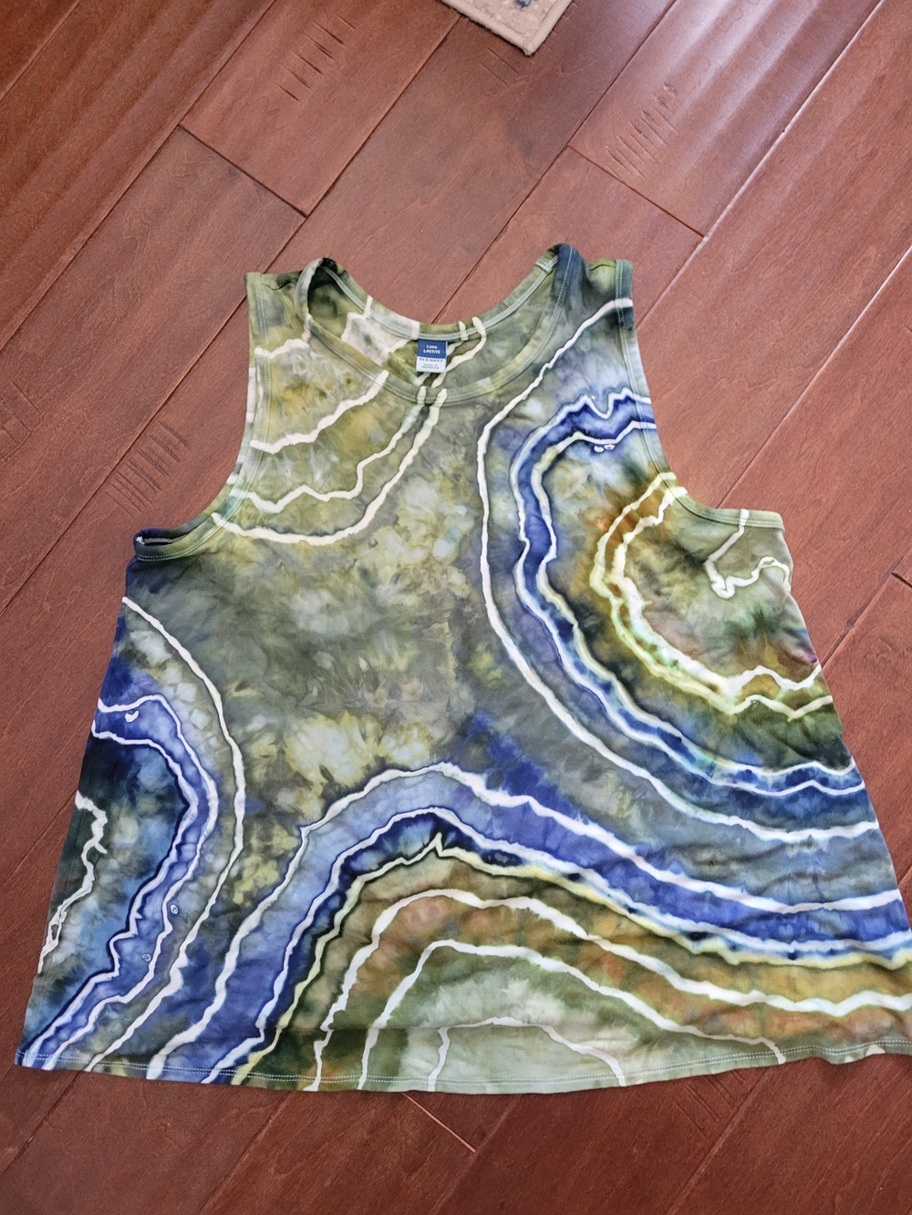 Tie Dyed Handmade Old Navy Brand Luxe Tank Size LARGE